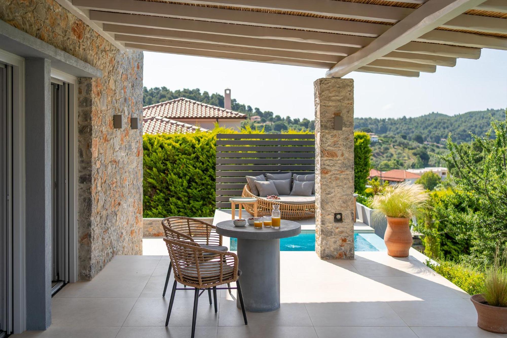 Stone Build Suite With Private Pool Kolios المظهر الخارجي الصورة